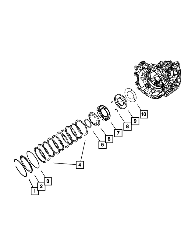 68004331AA - Transmission: Automatic Transmission Clutch Package for Mopar Image