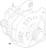 231009BV1B - : Alternator for Nissan: Frontier Image