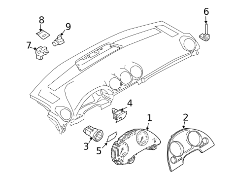 Cluster & Switches for 2007 Audi A4 Quattro #1