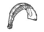 2146905201 - Body: Quarter Panel Splash Shield for Mercedes-Benz Image