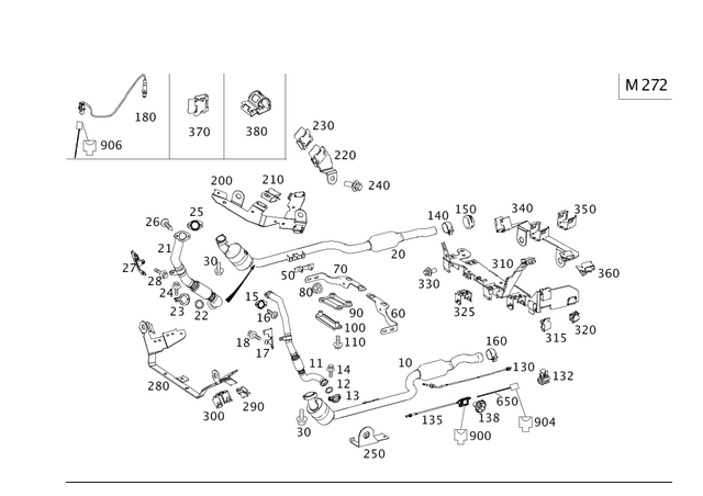 204490672064 - : Exhaust Gas Line for Mercedes-Benz: C300 Image