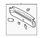 94320FG000JC - : OEM NEW 2009-13 Subaru Impreza Lower Trim Panel Assembly Rear GLWR 94320FG000JC for Subaru: Impreza Image