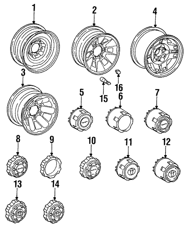 4260135510 - : Wheel, Steel for Toyota Image