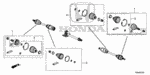 44014T7JH91 - Chassis: JOINT SET, OUTBOARD for Honda Image