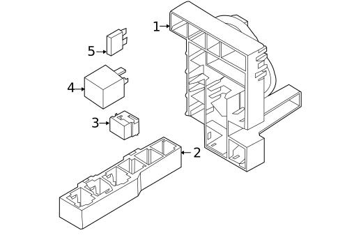 Fuse & Relay for 2015 Porsche Cayenne #5
