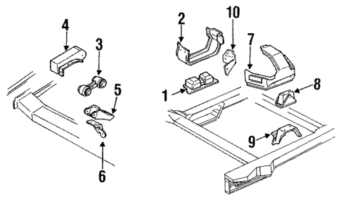 Engine & Trans Mounting for 1992 Chevrolet Lumina #0