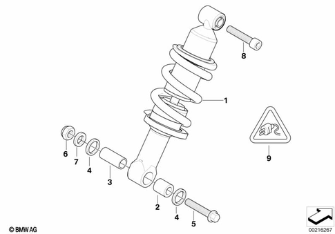 Spring Strut, Add-on Parts for 2003 BMW-Motorrad K 1200 S #0