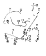 68607743AA - : Power Steering Return Hose for Mopar Image