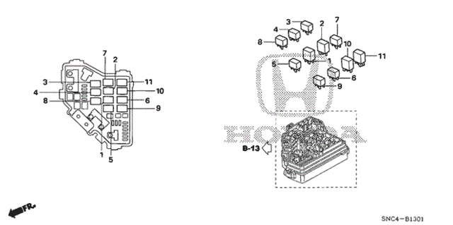 Control Unit (Engine Room) (2) for 2006 Honda Civic #0