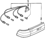 815501A500 - Electrical: Tail Lamp Assembly for Toyota: Corolla Image