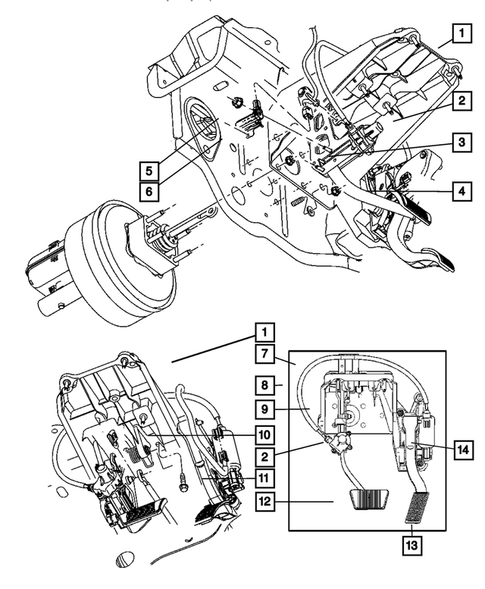 Brake Pedals for 2008 Dodge Durango #0
