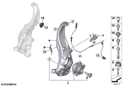 Front Axle Suspension for 2021 BMW BMW ALPINA B7 #1