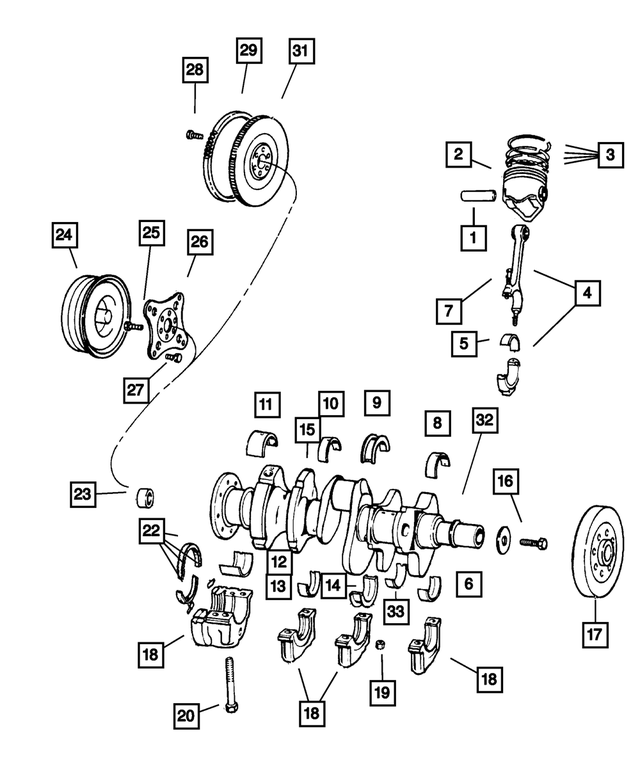 53020601 - : Crankshaft for Mopar Image