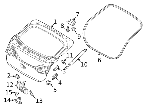 Liftgate for 2021 Hyundai Ioniq #0