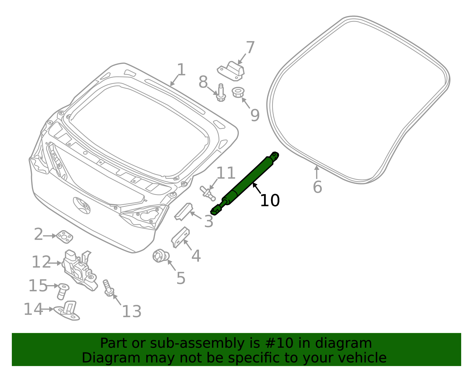 2Pcs Rear Tailgate Boot Gas Lift Struts Trunk Lifter Spring Support