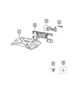 68154307AD - Interior Trim: Hood Silencer Pad for Jeep: Wrangler, Wrangler JK Image