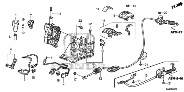 Select Lever for 2012 Honda Accord #0