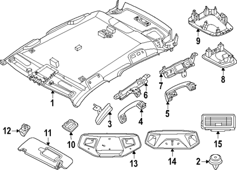 Interior Trim - Roof for 2024 BMW X2 #0