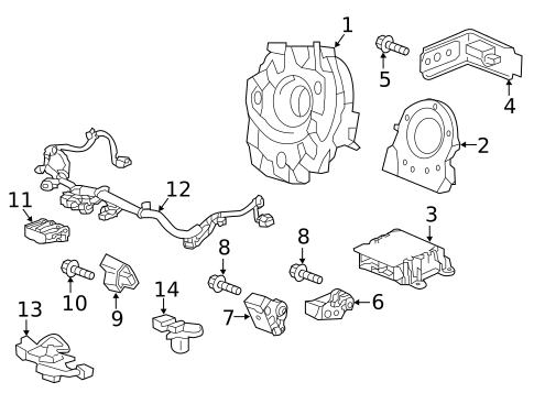 Air Bag Components for 2021 Honda HR-V #0