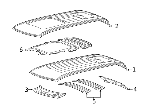 Roof & Components for 2020 Ram 1500 #1