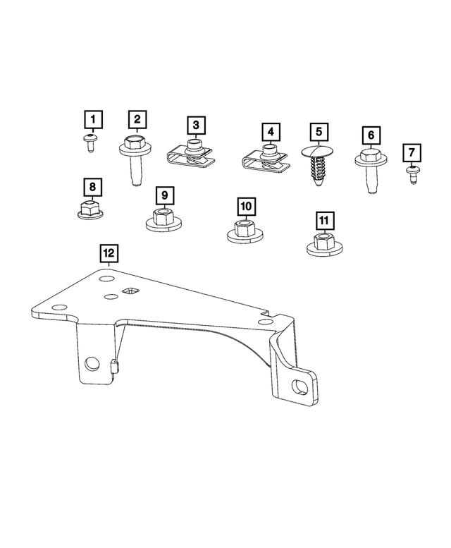 6513975AA - Electrical: Pan Head Screw for Mopar Image
