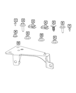 6513975AA - Electrical: Pan Head Screw for Mopar Image