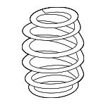 8W0411105HD - Suspension: Coil Spring for Audi: A4, A4 Quattro, A5 Quattro, A5 Sportback, RS5, RS5 Sportback, S4, S5, S5 Sportback Image