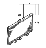 MZ690923 - Cooling System: Radiator for Mitsubishi: Endeavor Image