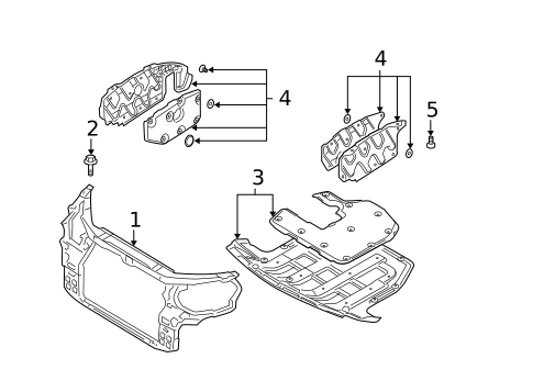 Radiator Support for 2009 Hyundai Santa Fe #0