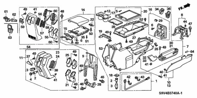 Console for 2005 Honda Pilot #0