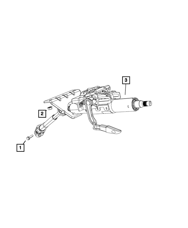 68101381AA - Steering: Steering Column Screw for Mopar Image