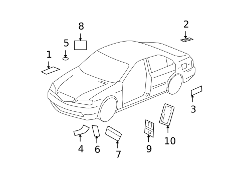 Information Labels for 2006 Acura TSX #0