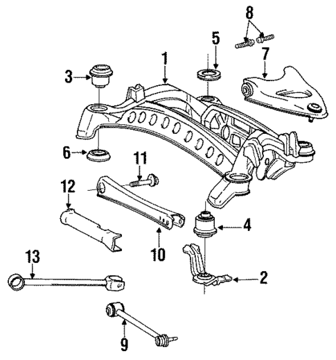 Suspension Mounting for 1990 Lexus LS400 #0