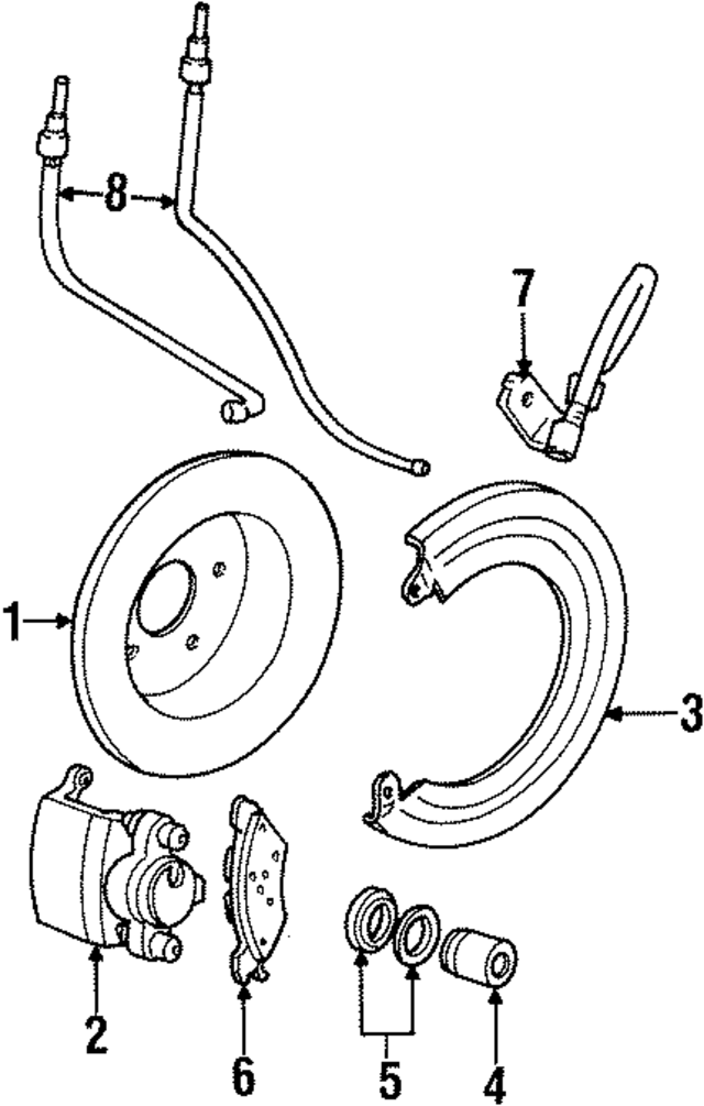 F5AZ2552A - : Disc Brake Caliper for Ford Image