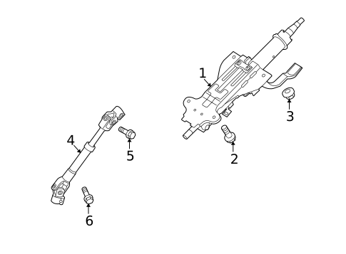 Steering Column Assembly for 2012 Kia Forte Koup #0