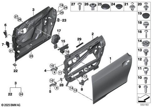 Door, Front for 2019 BMW i3s 120Ah #0