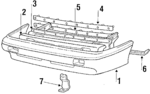 8651021061 - Body: Bumper Cover for Mitsubishi: Precis Image