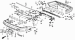 90100SE0010 - Interior/Bumper: BOLT A ASSY., BUMPER for Honda Image