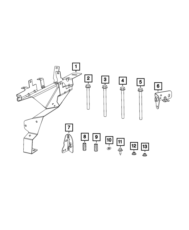 4725834AA - Electrical: Hex Flange Head Bolt for Chrysler: 300 | Dodge: Charger Image