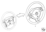 32306770417 - Retrofitting / Conversion / Accessories: Airbag Sports Steering Wheel, Leather for BMW Image