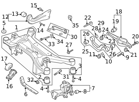Rear Suspension for 2015 Volkswagen Golf #46