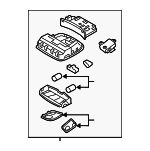 928104R000TX - Body: Map Lamp Assembly for Hyundai Image