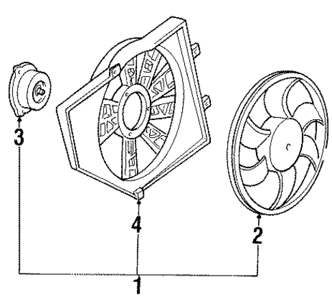 Cooling Fan for 1998 Ford Escort #0