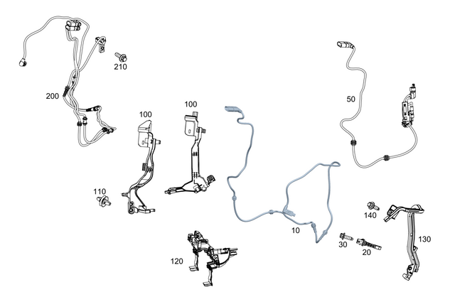 2135467200 - : Cable Guide for Mercedes-Benz Image
