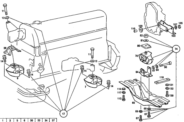 1072410913 - : Engine Mount for Mercedes-Benz Image