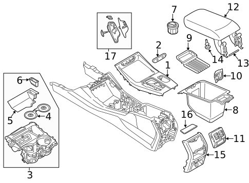Console for 2021 BMW X4 #0