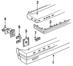 22525199 - Body: Bumper for Oldsmobile: Delta 88 Image