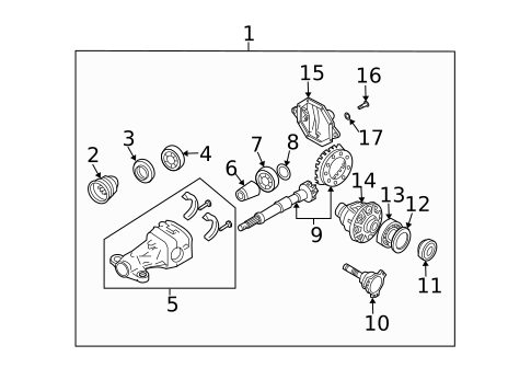 Differential for 2014 INFINITI Q60 #1