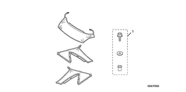 Nose Mask (Half) (1) for 2004 Honda Accord #0