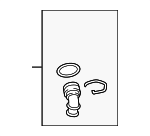 5C0122291J - Cooling System: Coupling for Volkswagen: Beetle, Jetta, Passat Image